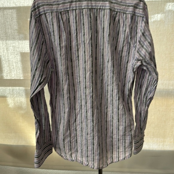 COOGI Luxe EUC Men’s Purple, Lavender, White and Gray Stripped Shirt - Picture 11 of 17